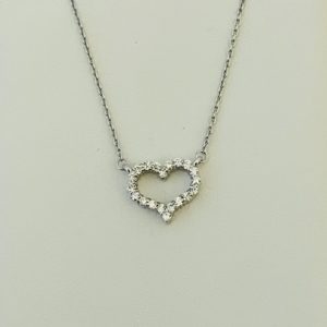 Diamond heart pendant